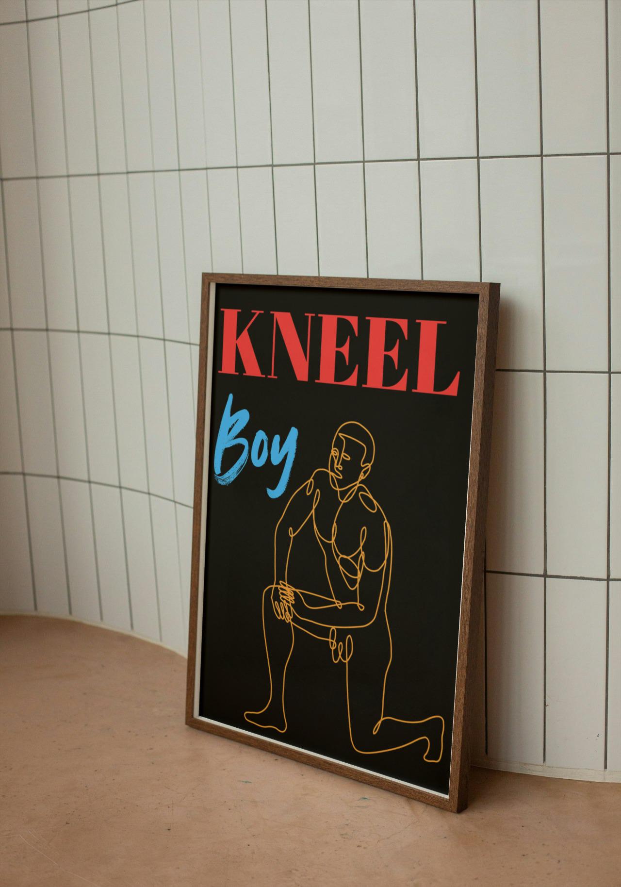 Kneel Boy A4 A3 Print