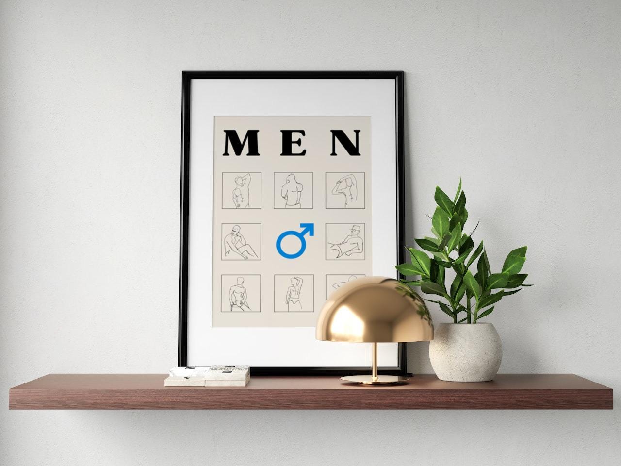 'Men' print