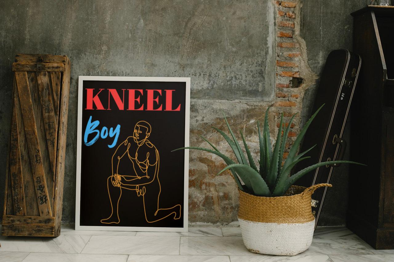 Kneel Boy A4 A3 Print