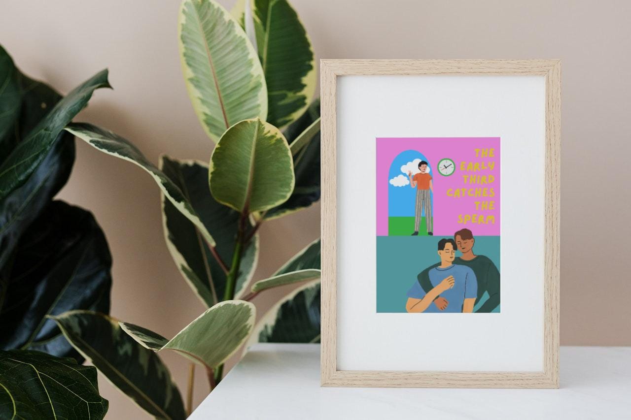 The Early Third Catches The Sperm A4 A3 Print