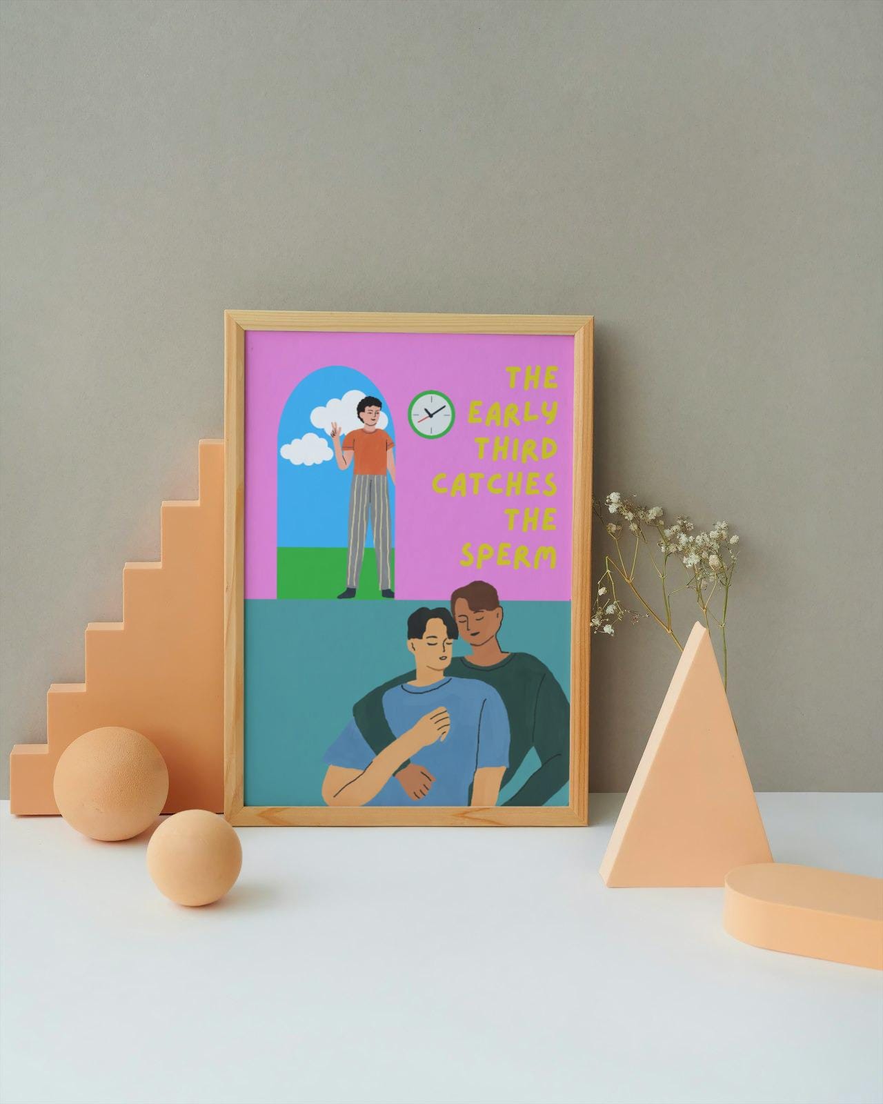 The Early Third Catches The Sperm A4 A3 Print