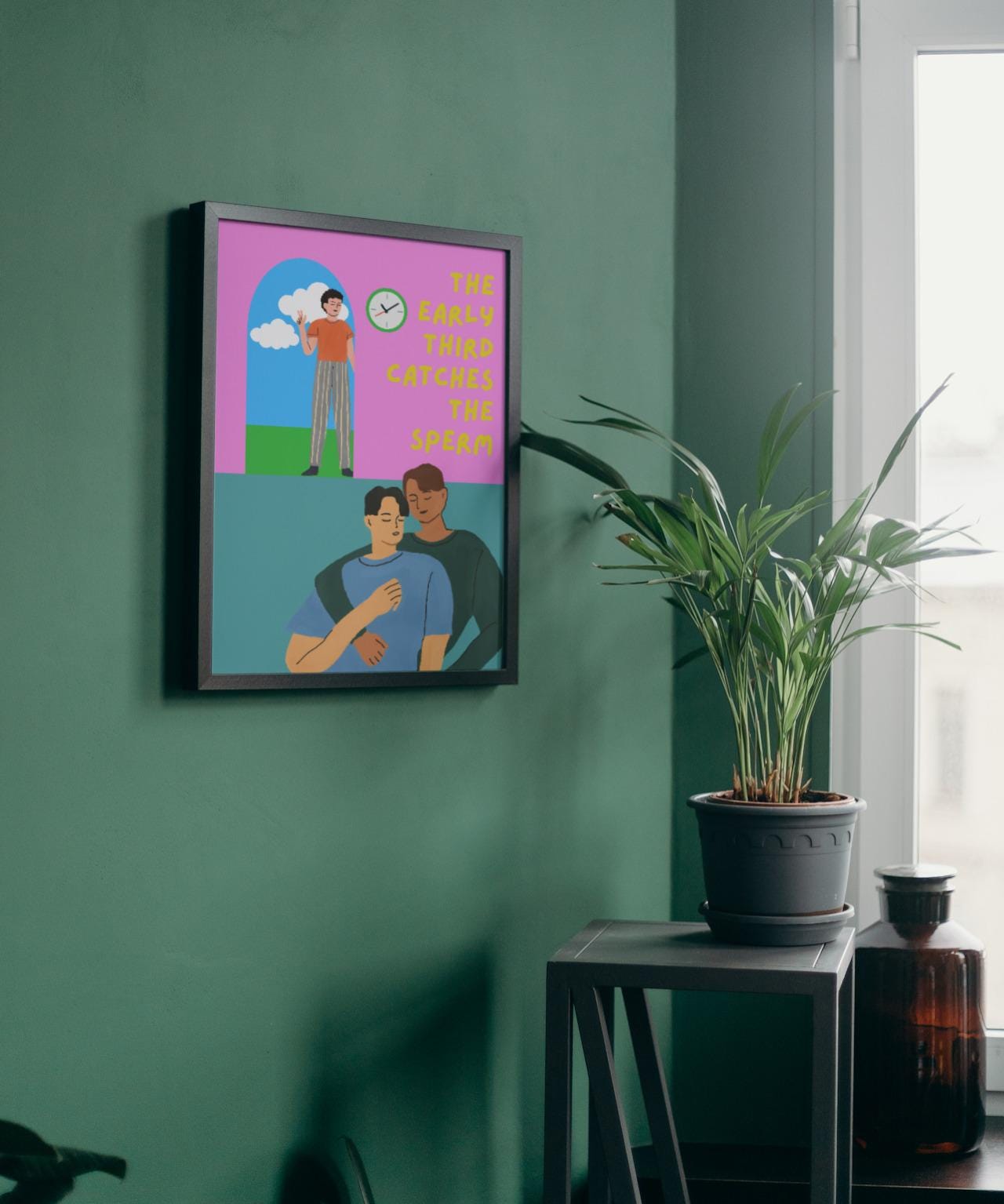The Early Third Catches The Sperm A4 A3 Print