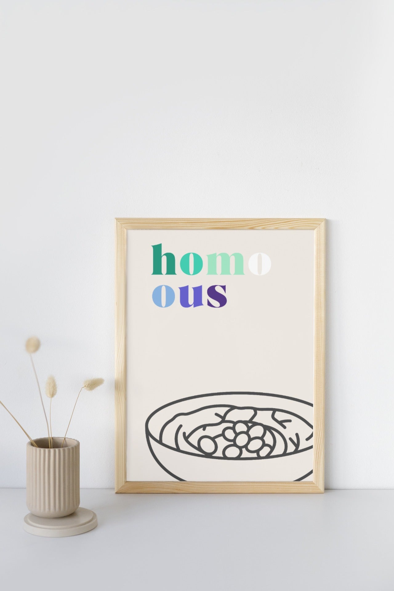 'Homo-ous' print