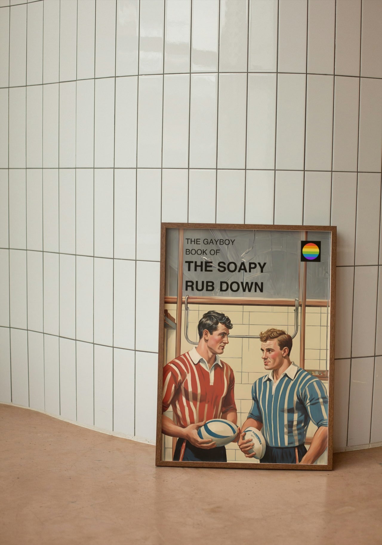 Vintage Books: Soapy Rub Down Print