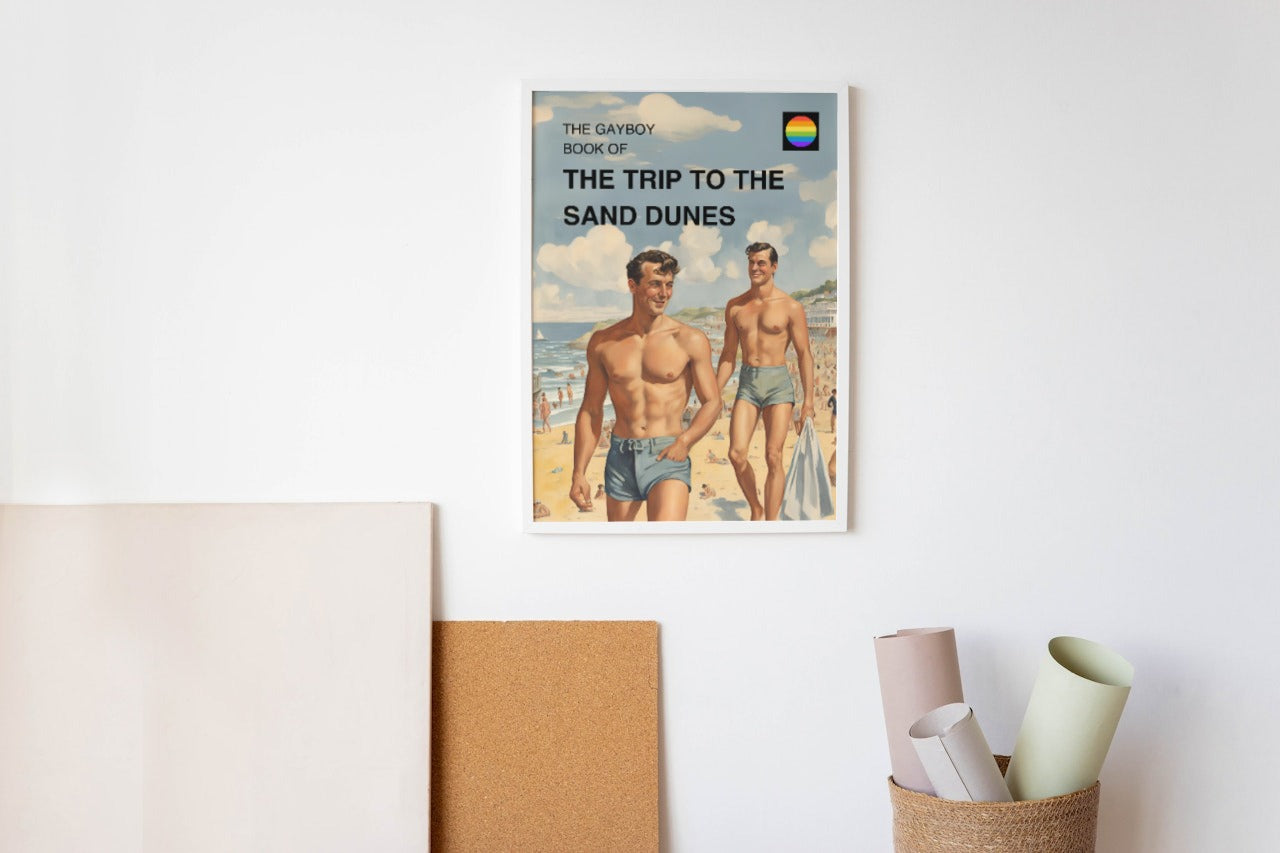 Vintage Books: Sand Dunes Print