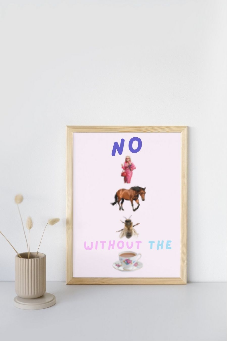 'No L G B without the T' print