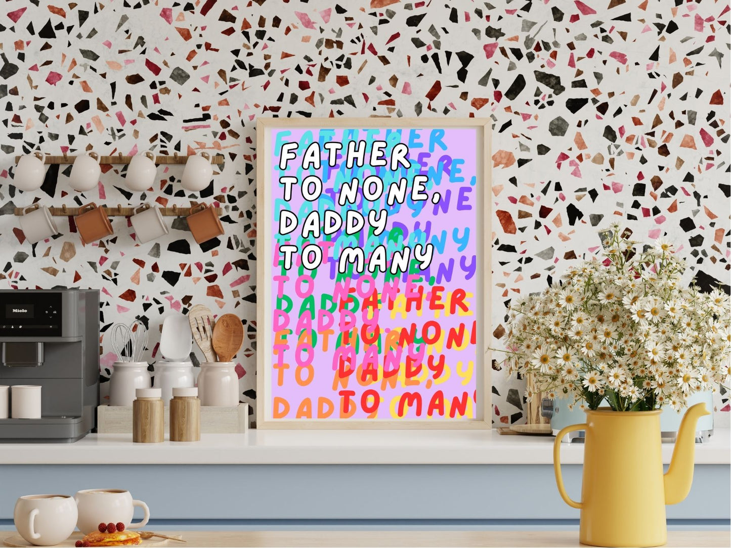 'Daddy to Many' print