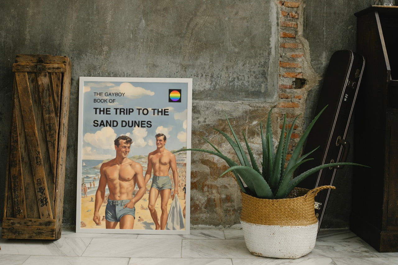 Vintage Books: Sand Dunes Print