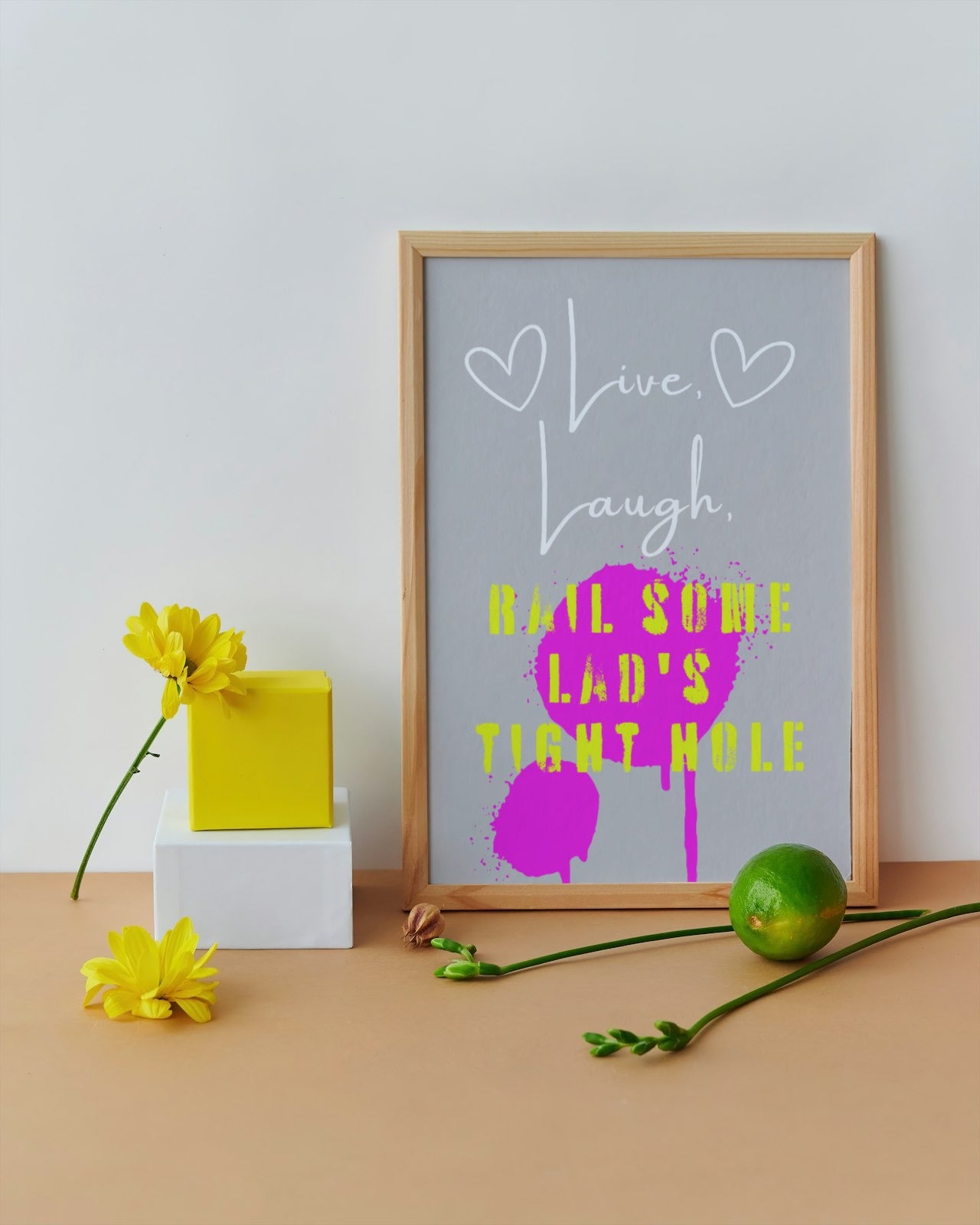 Live, Laugh, Rail print