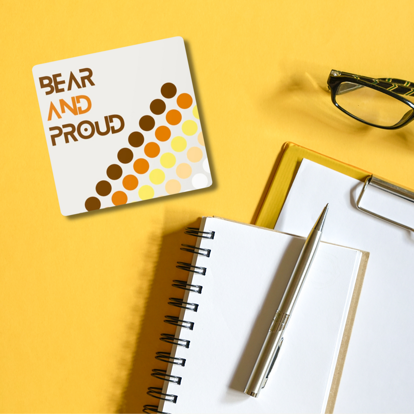 'Bear and Proud' coaster