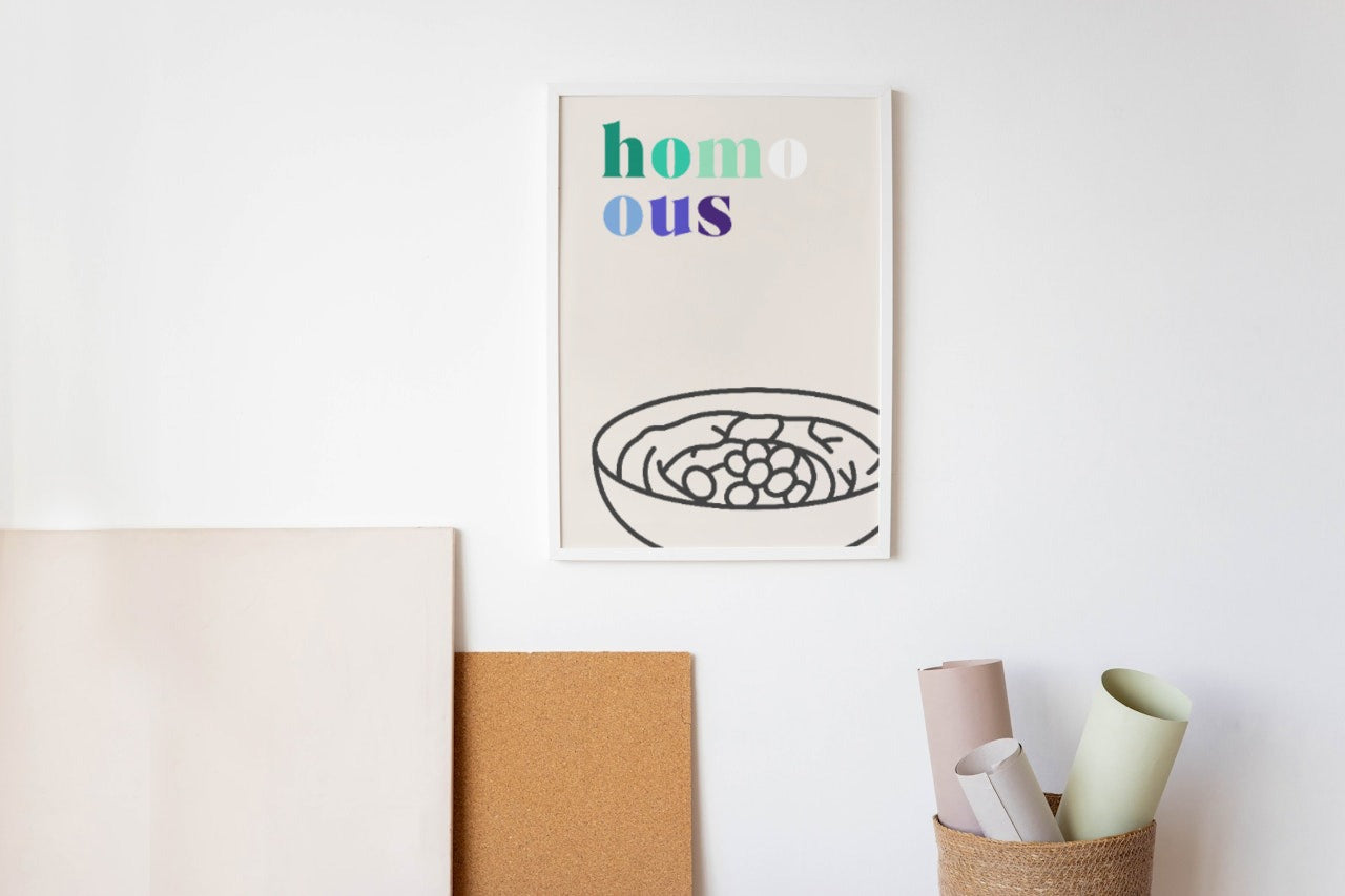 'Homo-ous' print