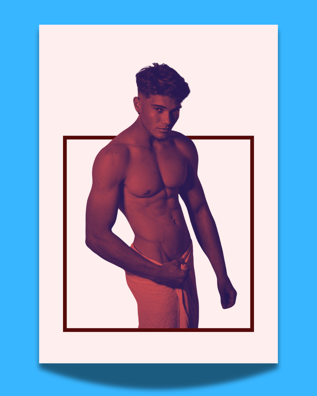 'Lad in Red' print