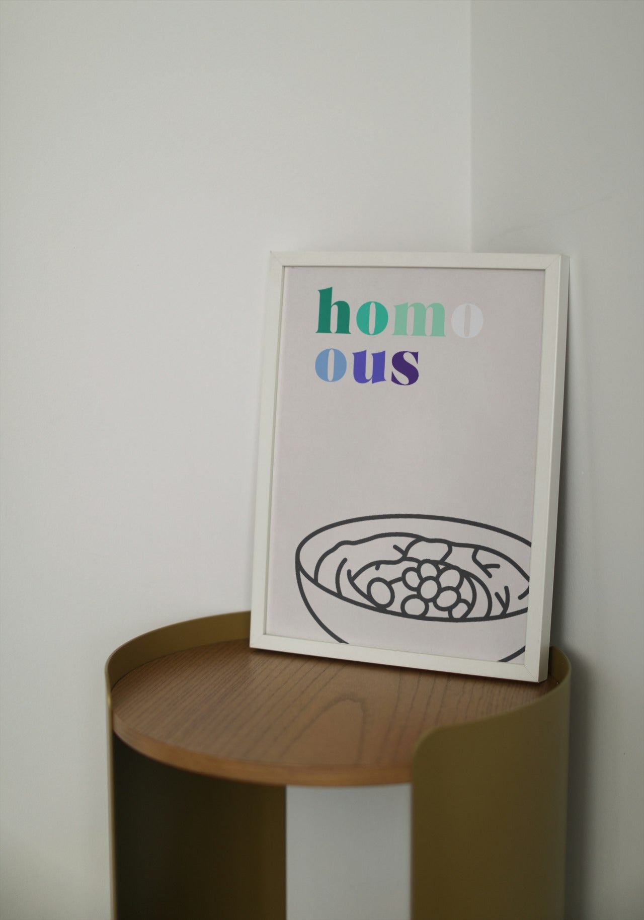 'Homo-ous' print