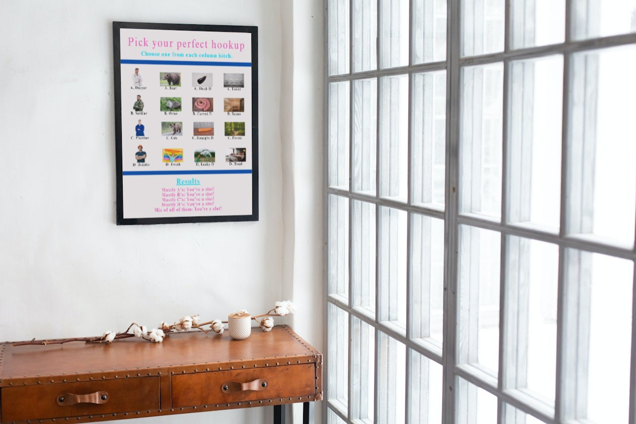 'Pick your hookup' print