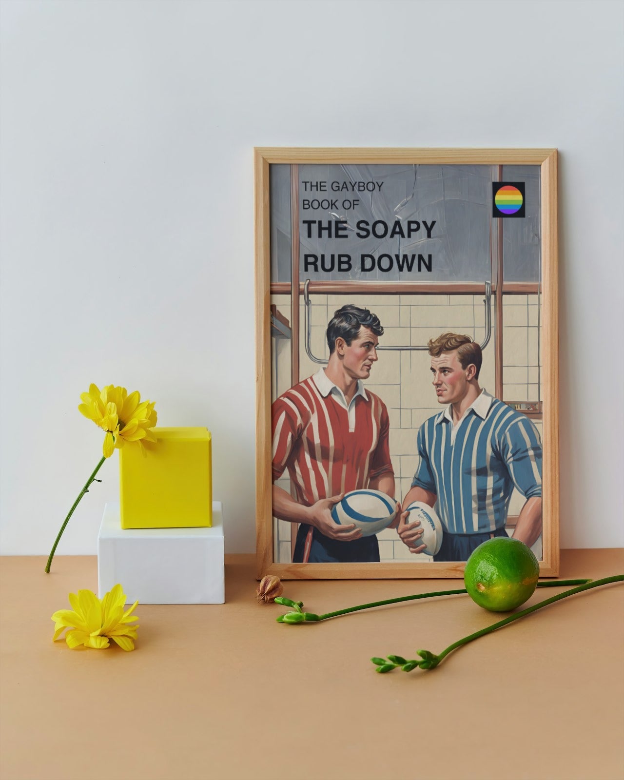 Vintage Books: Soapy Rub Down Print