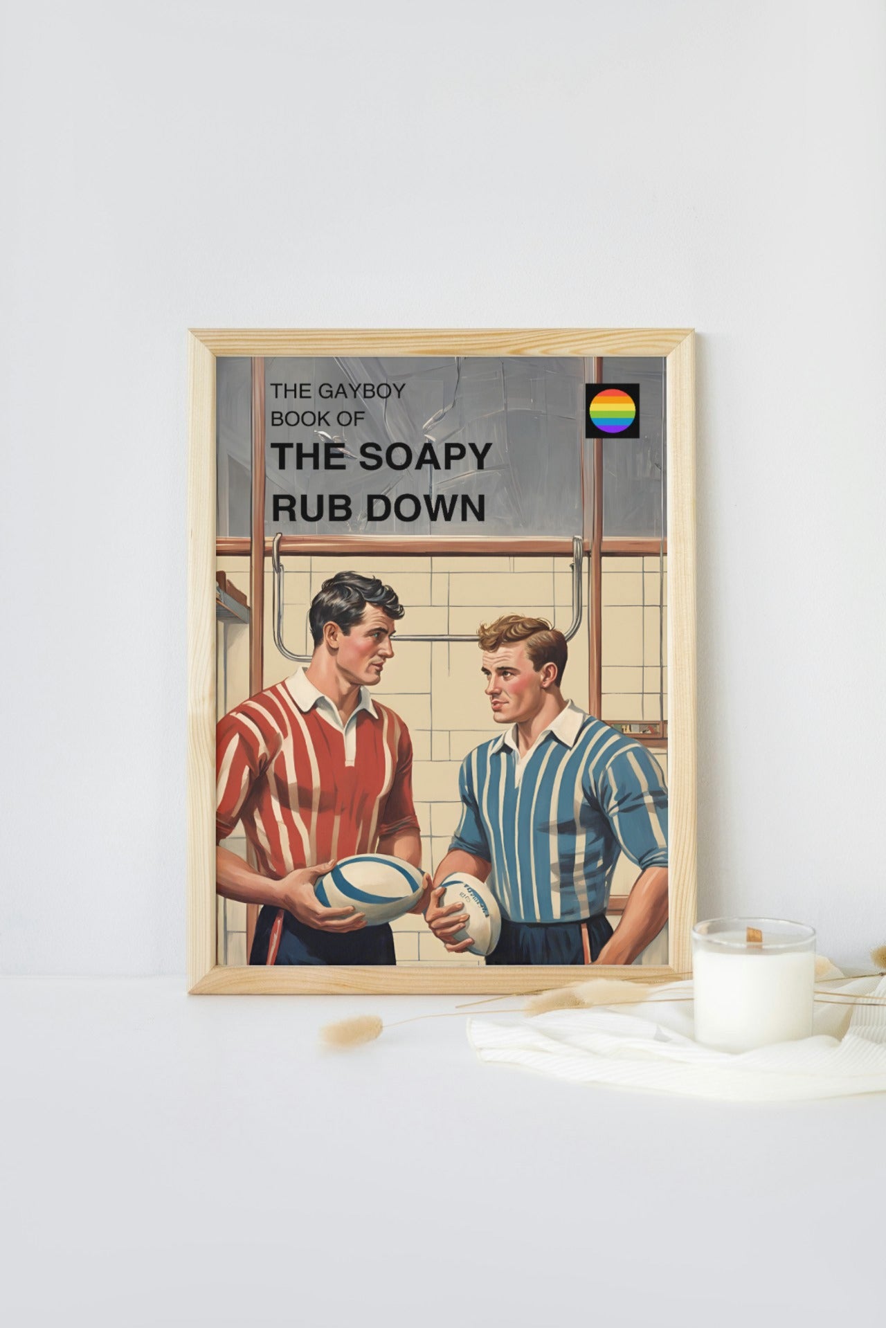 Vintage Books: Soapy Rub Down Print