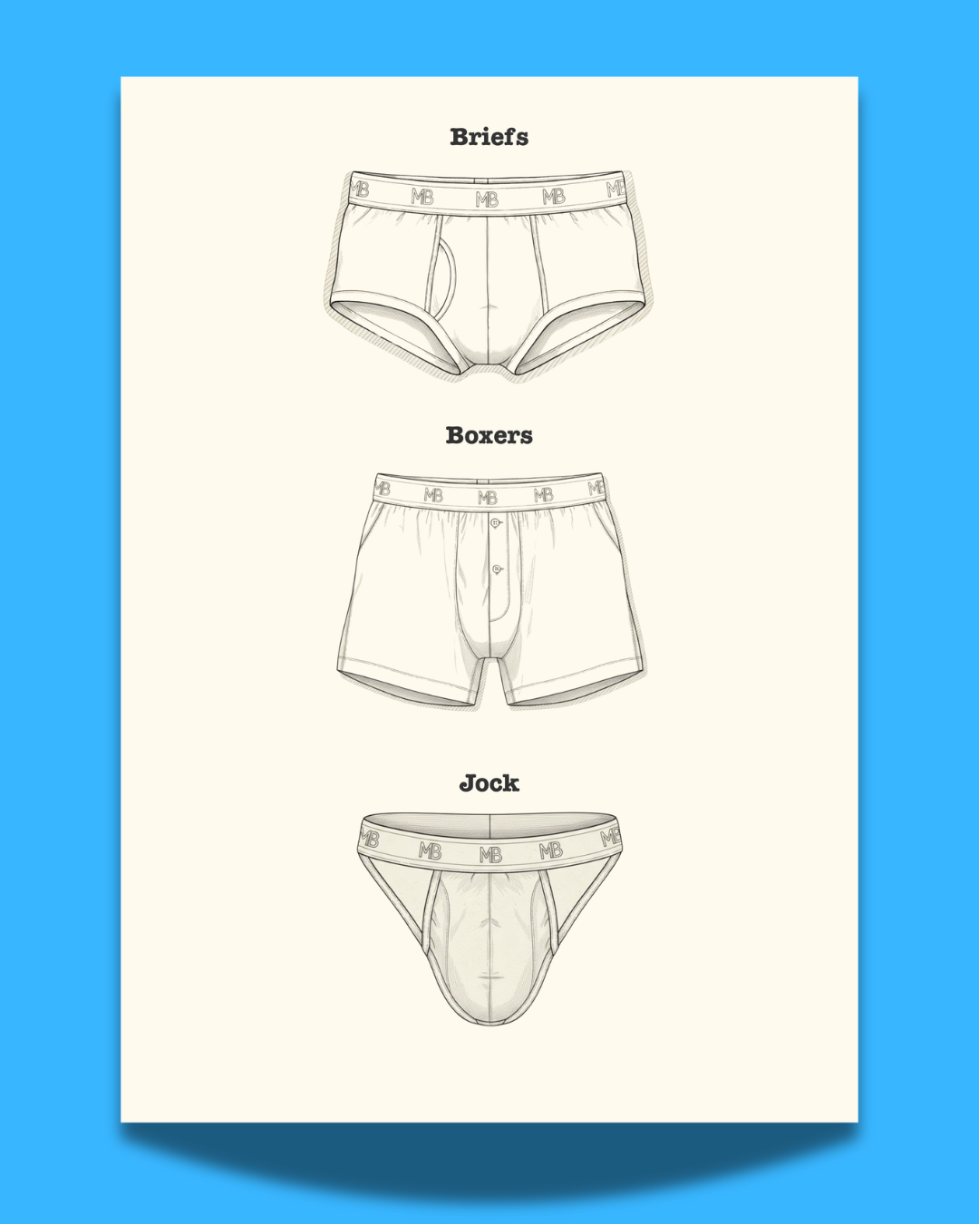 'Undies' print