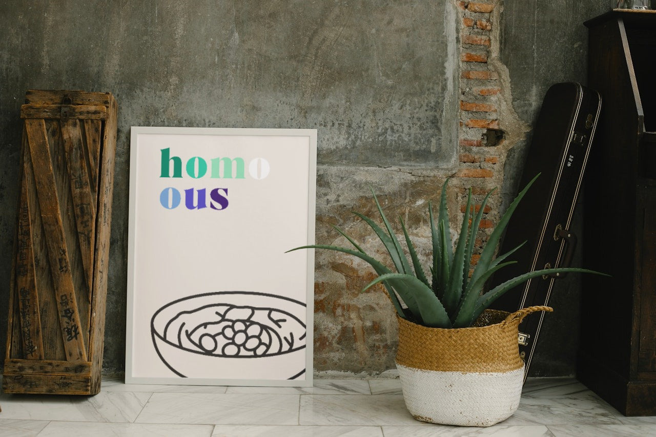 'Homo-ous' print