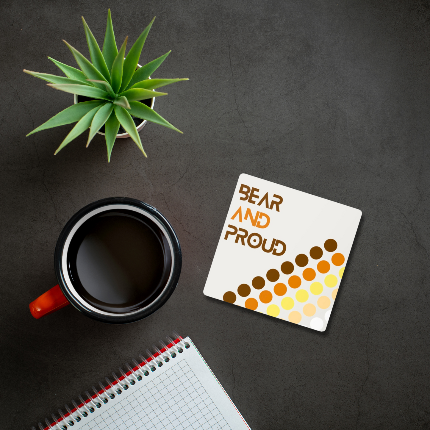 'Bear and Proud' coaster