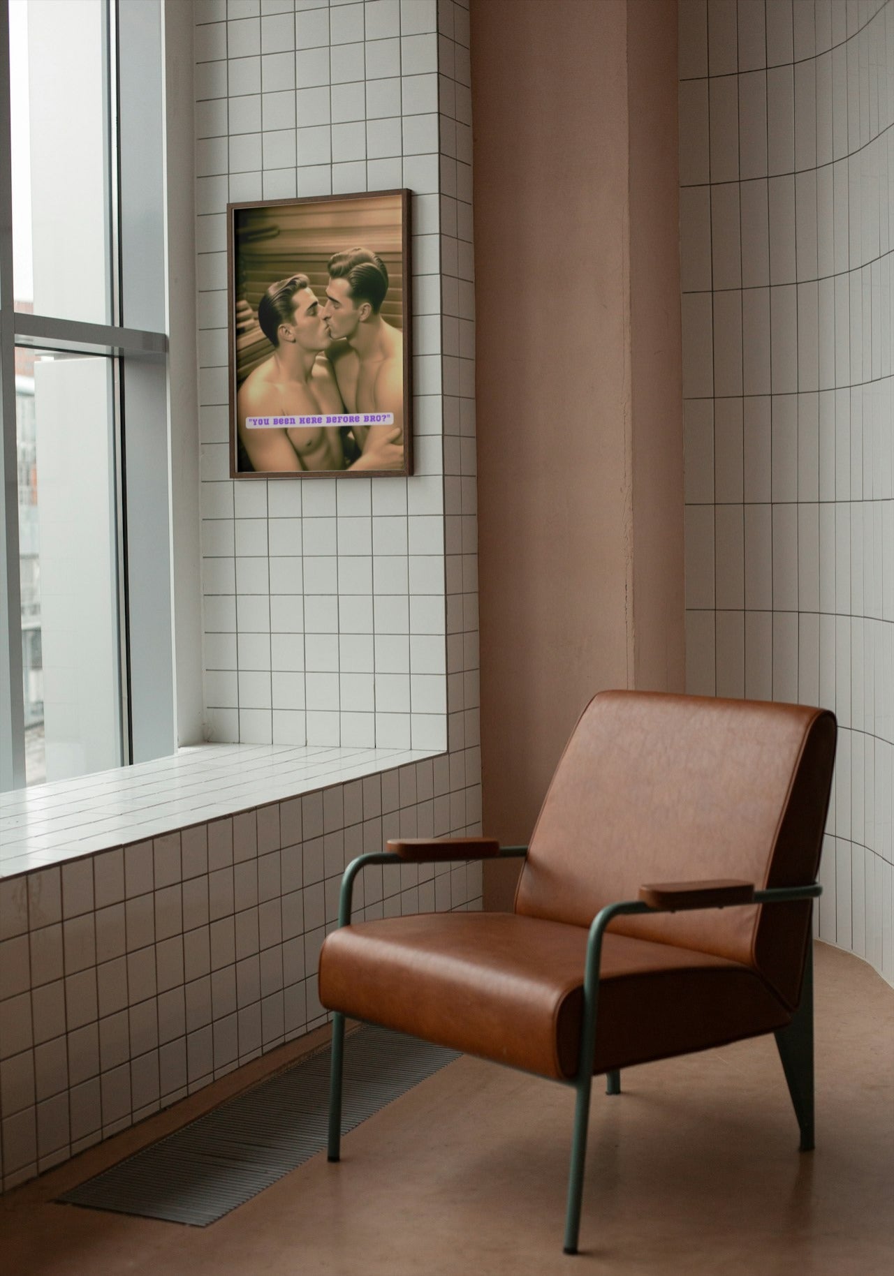 Bros of the 50s Sauna: 'Been here before' print