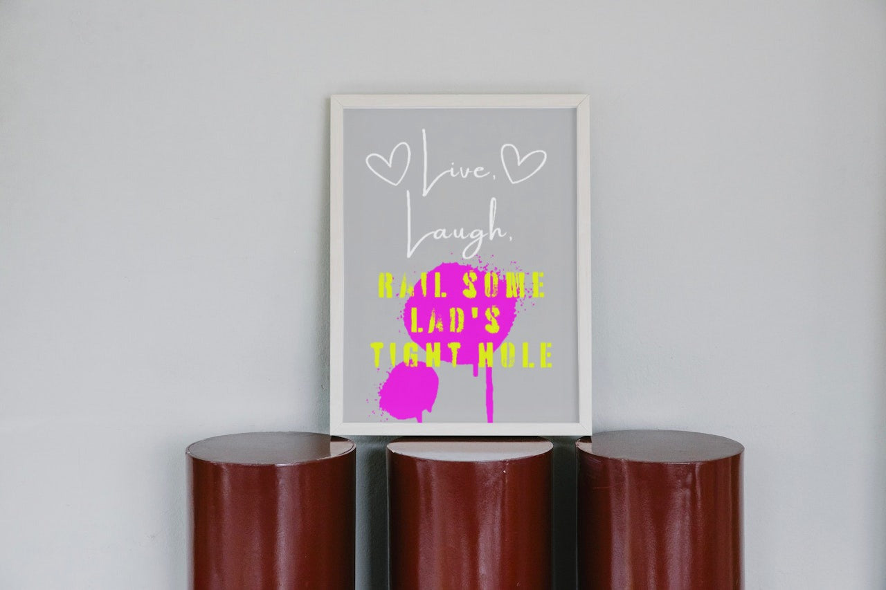 Live, Laugh, Rail print