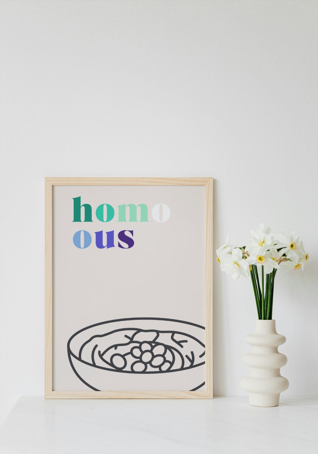 'Homo-ous' print