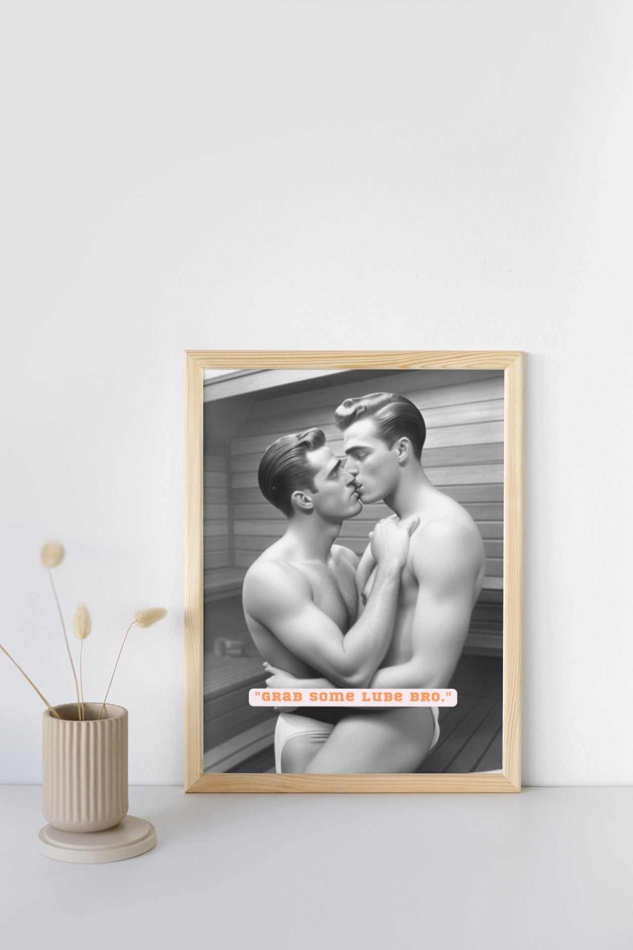 Bros of the 50s Sauna: 'Lube' print