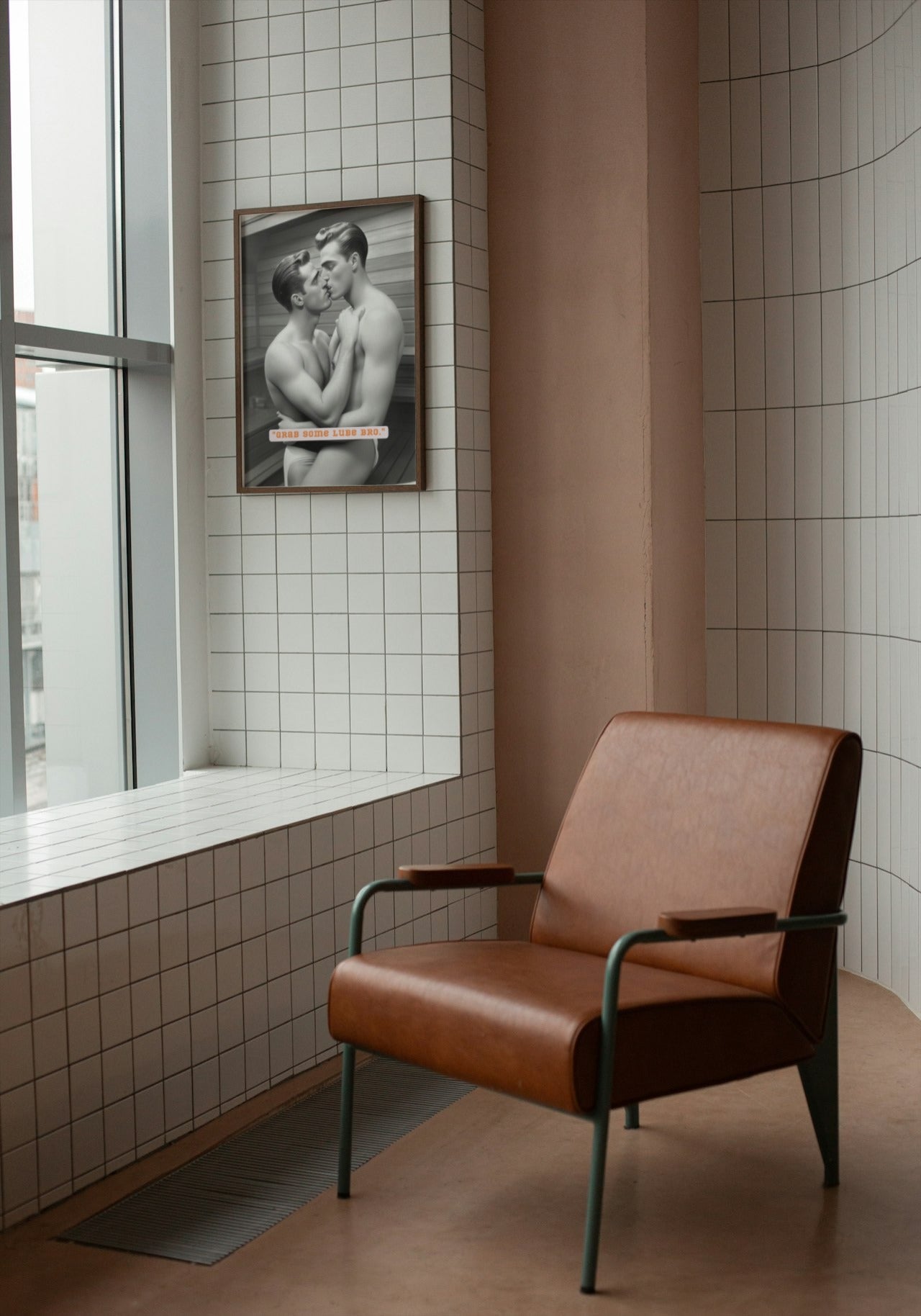 Bros of the 50s Sauna: 'Lube' print