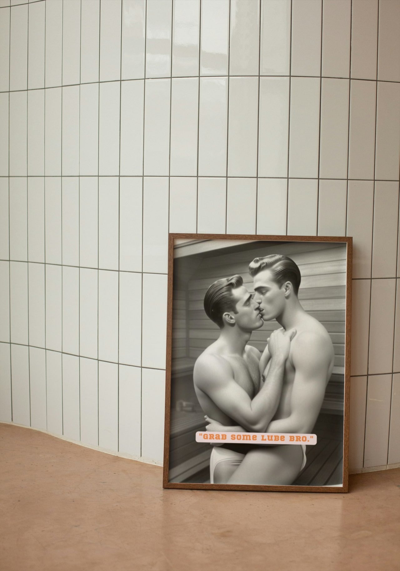 Bros of the 50s Sauna: 'Lube' print