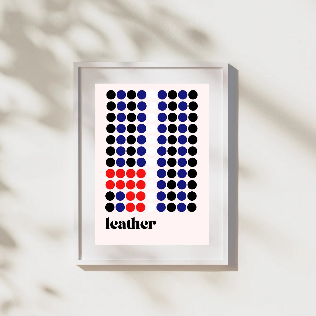 'Leather Fetish Flag' Bauhaus print