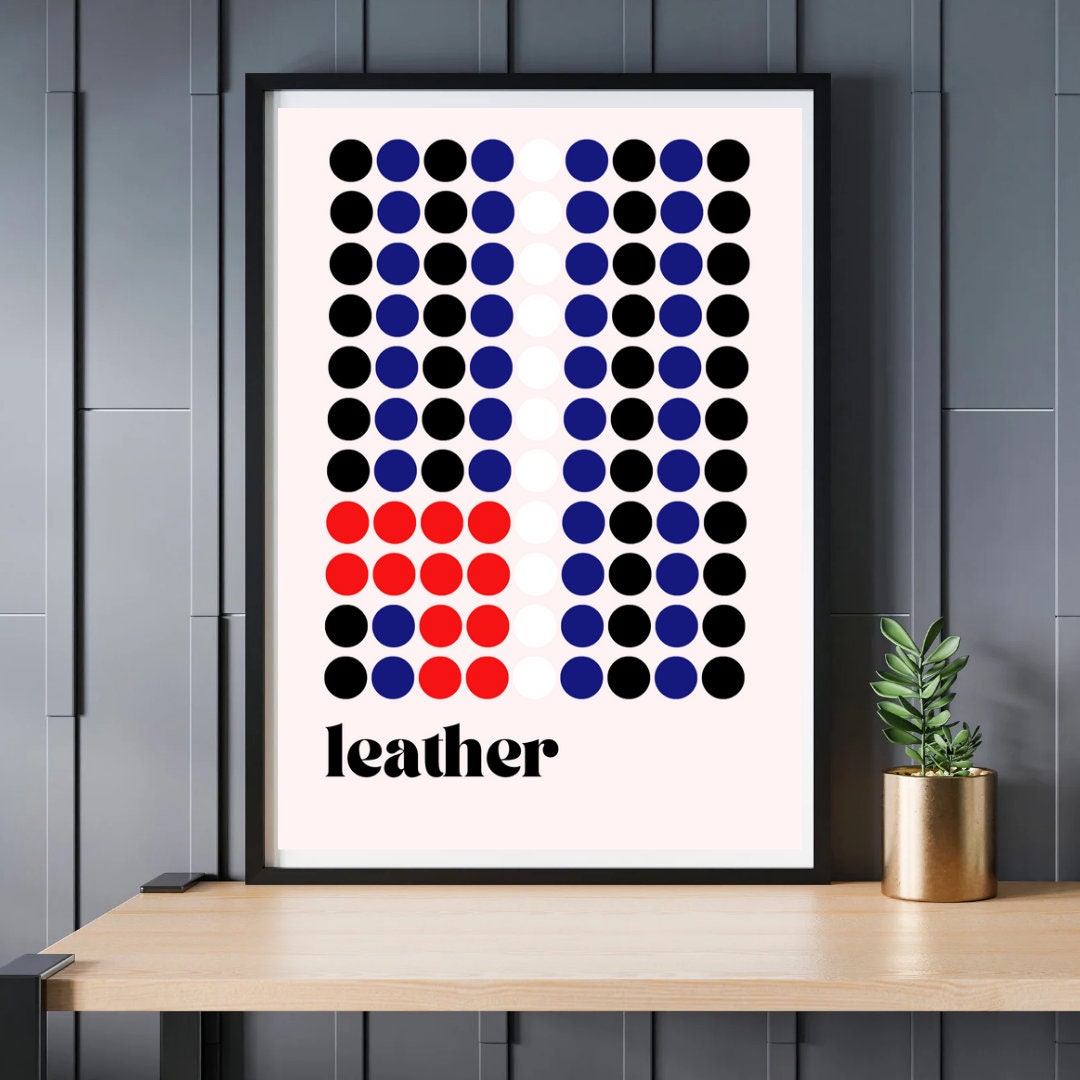 'Leather Fetish Flag' Bauhaus print