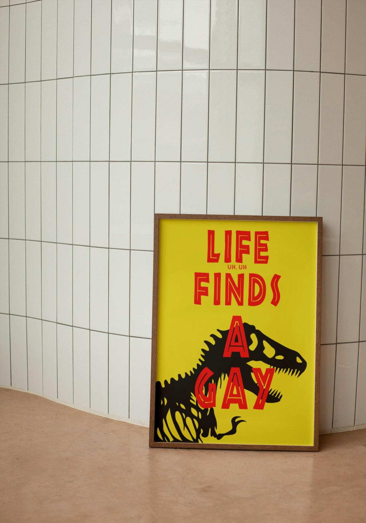 Life Finds A Gay A4 A3 Print