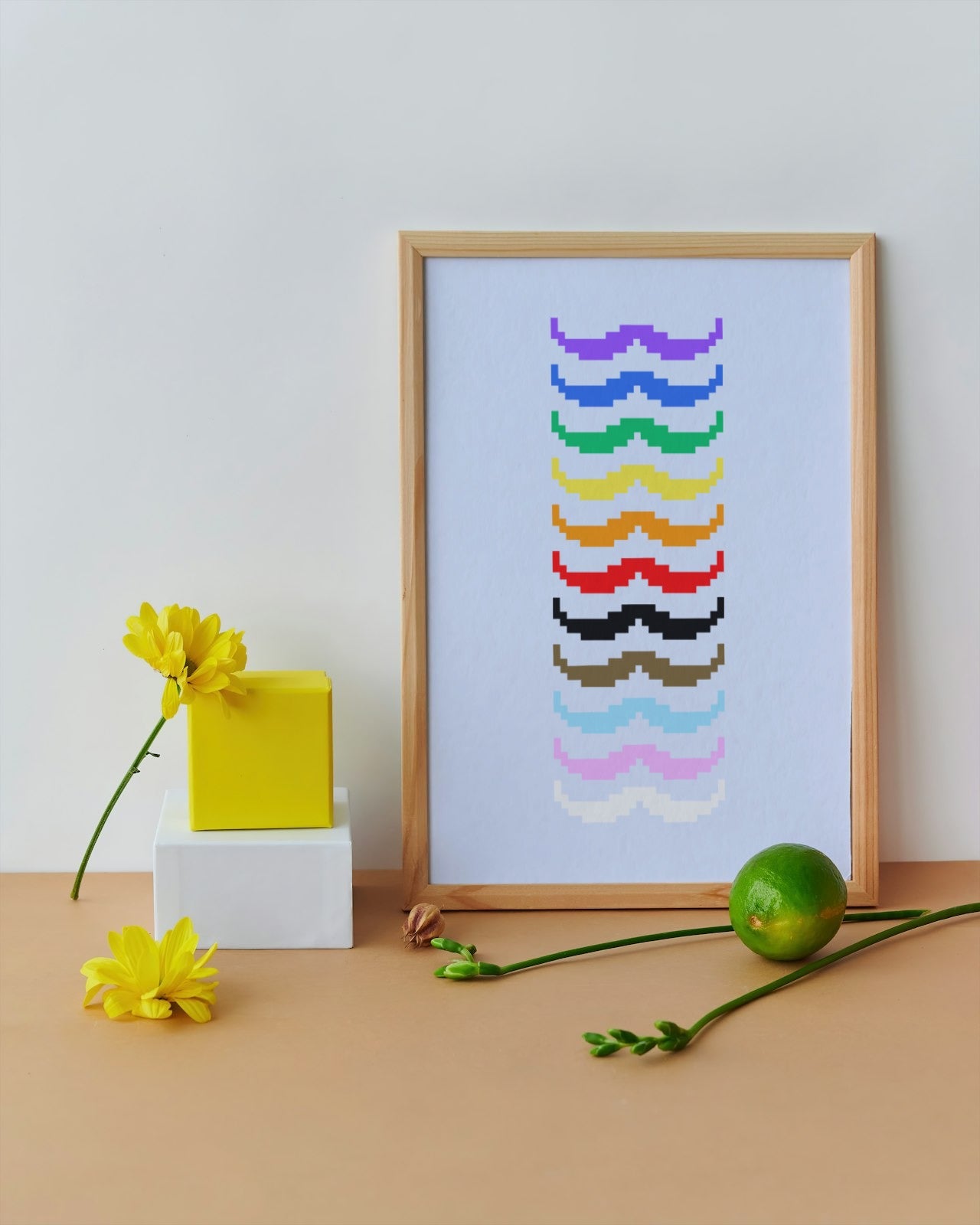 'Tache Rainbow' print