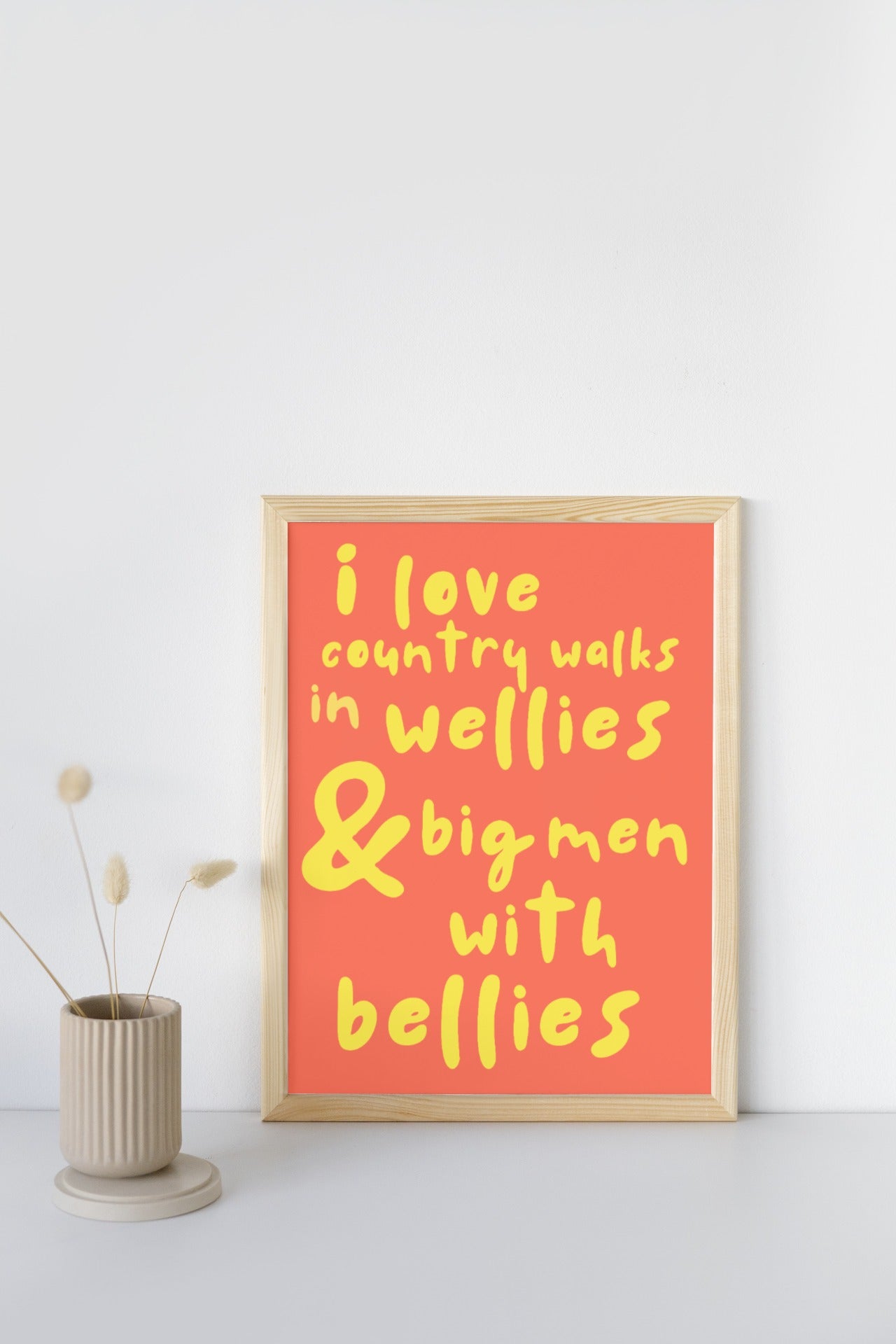 'Big Men With Bellies' print