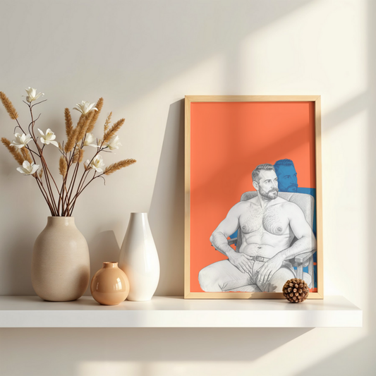 'Blue Beef Shadow' print