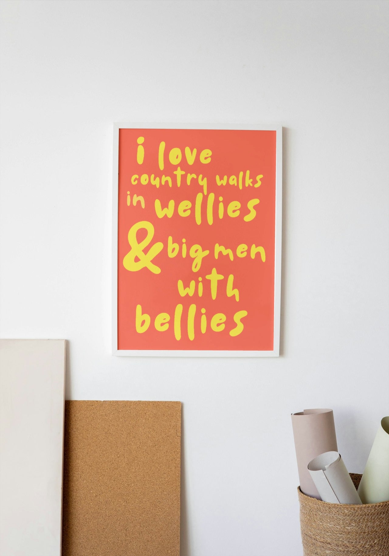 'Big Men With Bellies' print