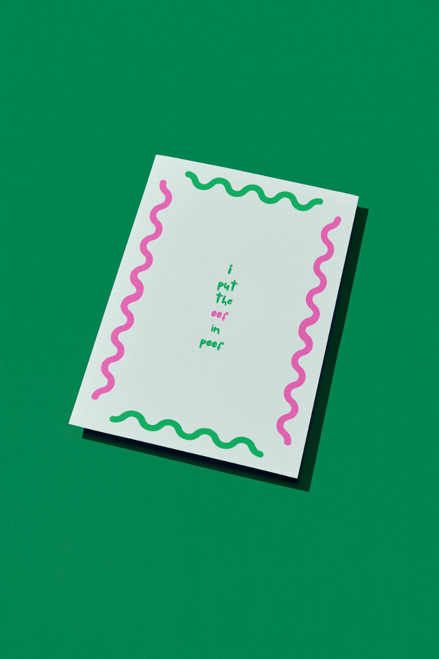 'Oof in poof' print