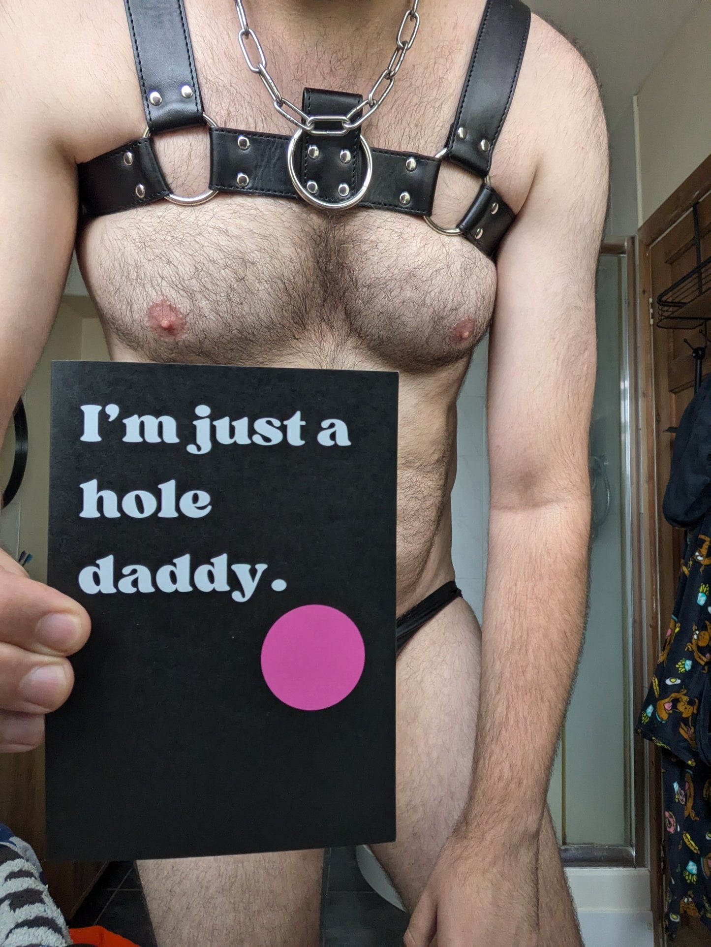 Just a Hole Greetings Card