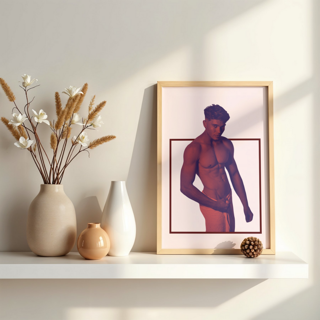 'Lad in Red' print