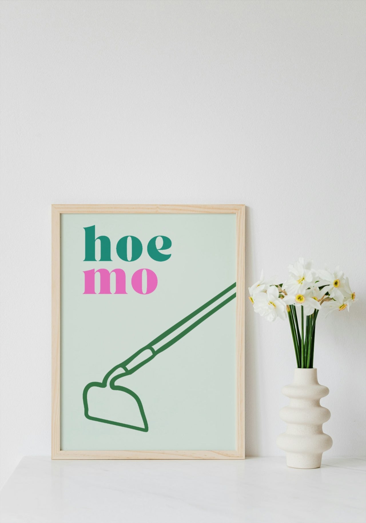 'Hoe-mo' print