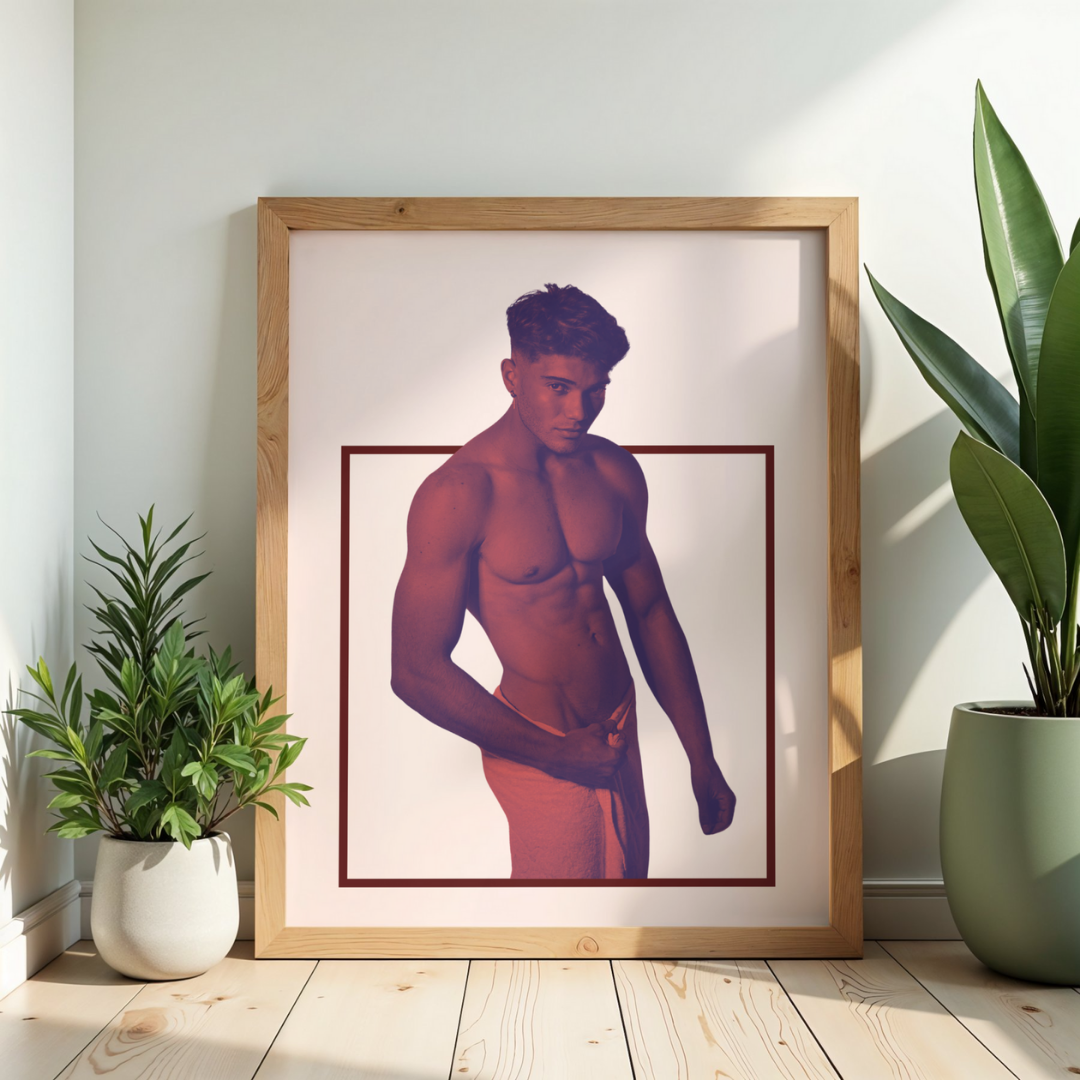 'Lad in Red' print