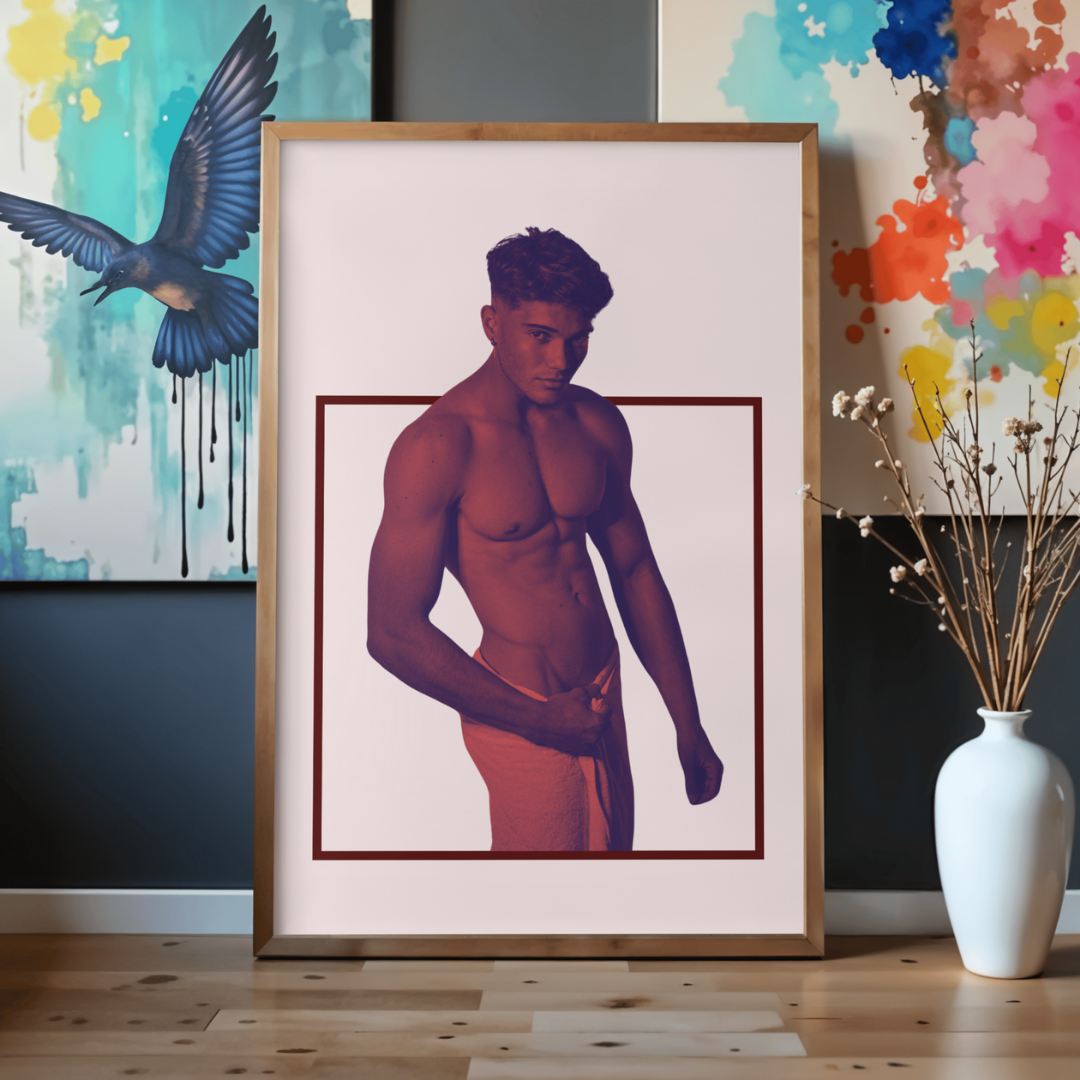 'Lad in Red' print