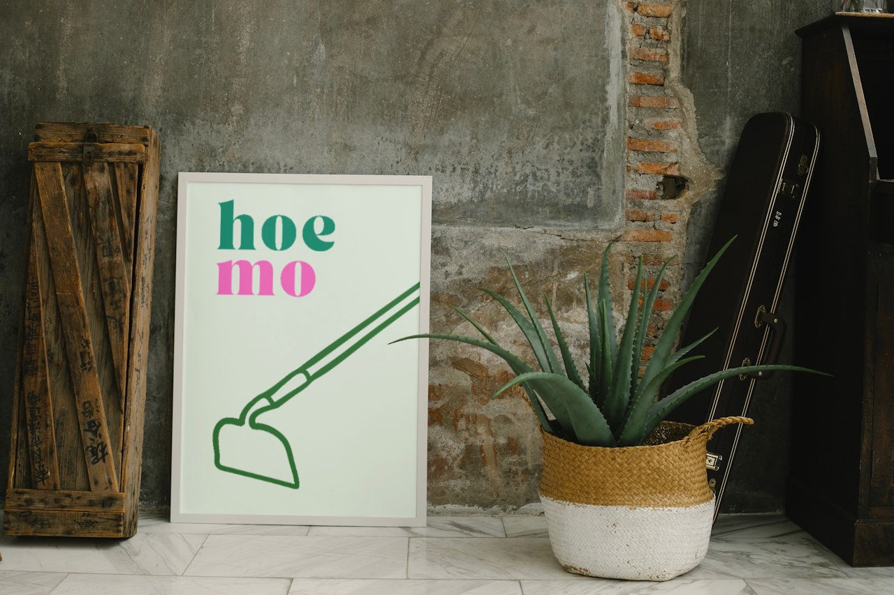 'Hoe-mo' print