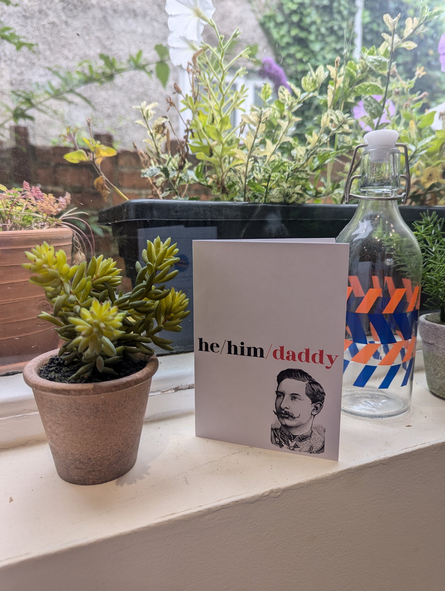 He/Him/Daddy Greetings Card