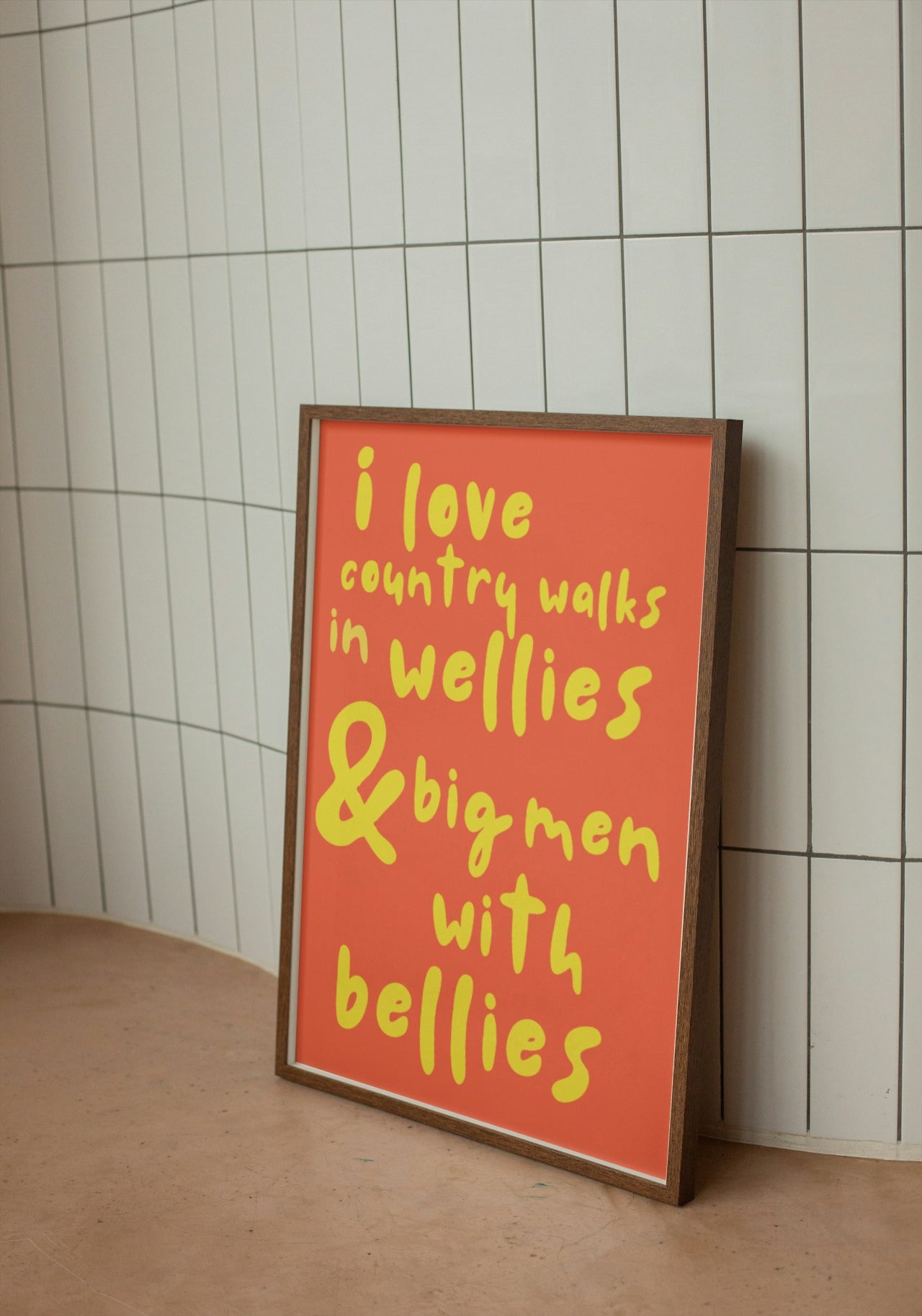 'Big Men With Bellies' print