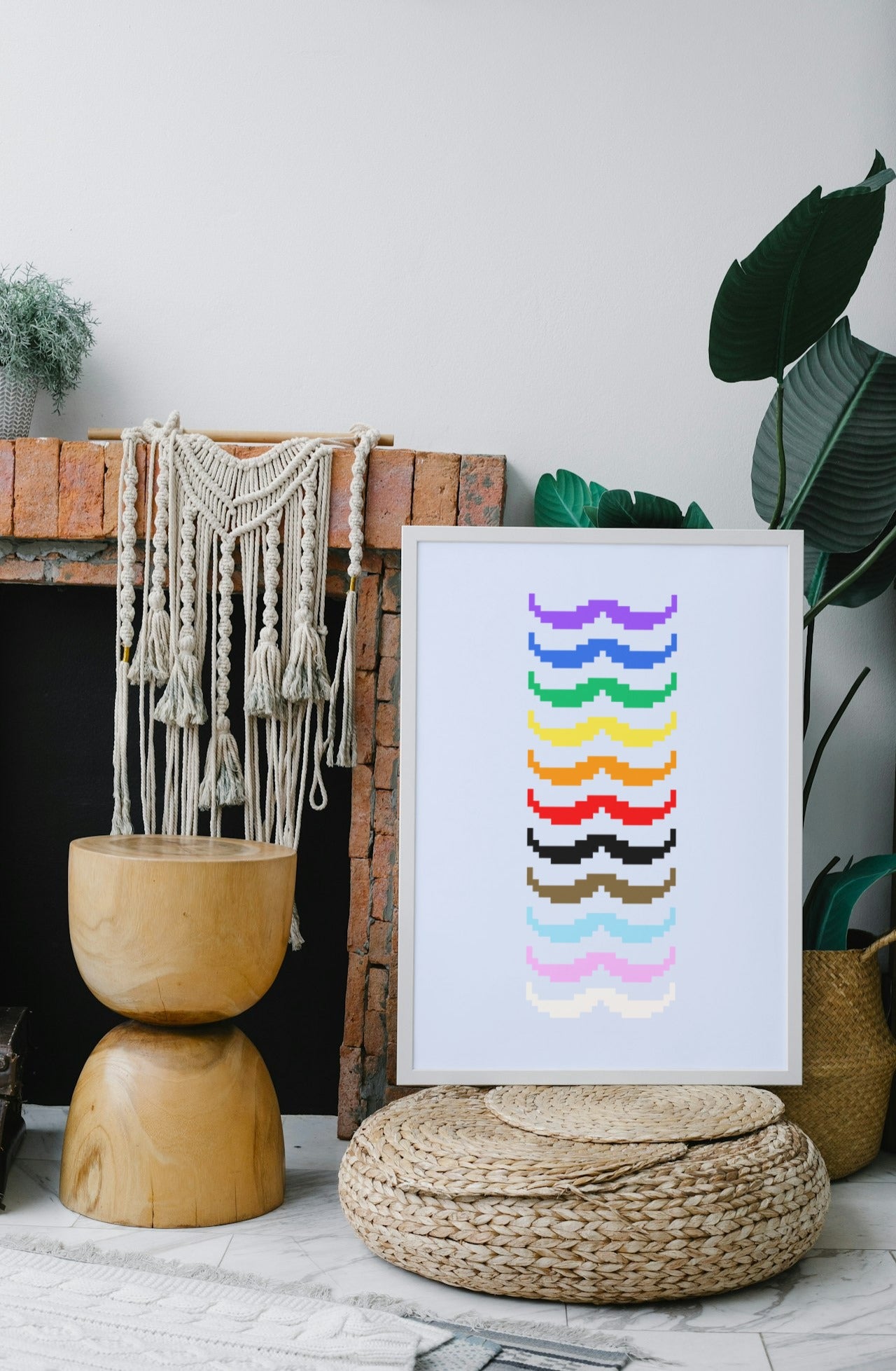 'Tache Rainbow' print