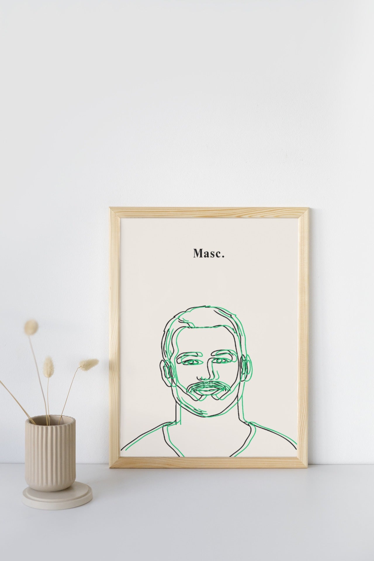 'Masc' print