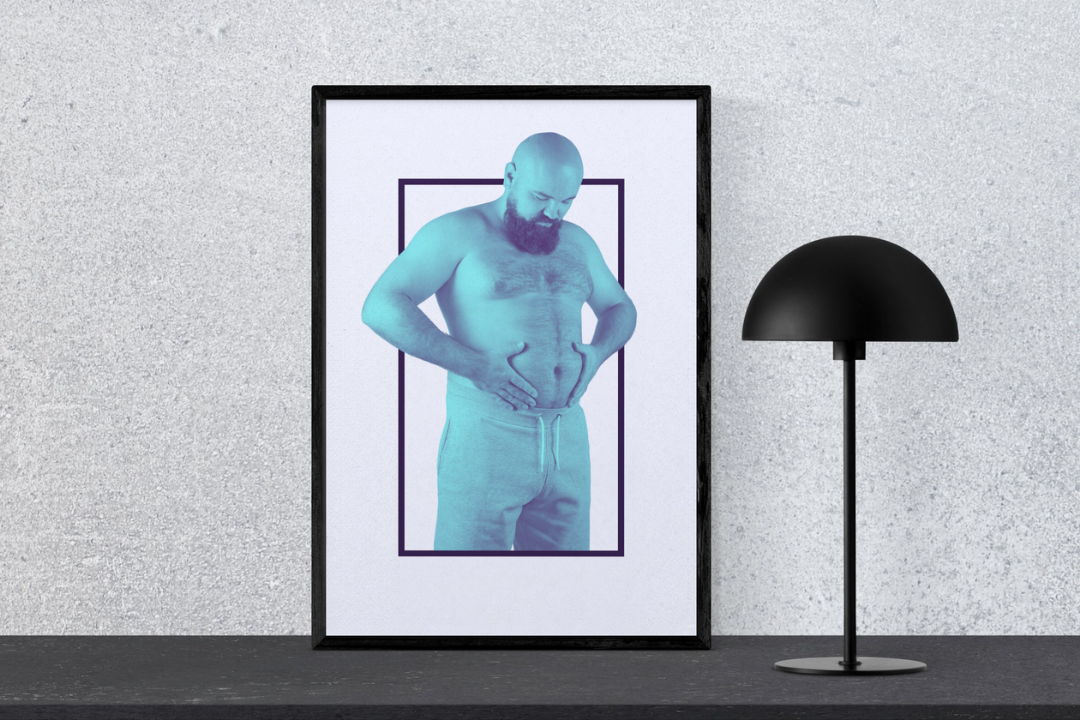 'Bloke in Blue' print