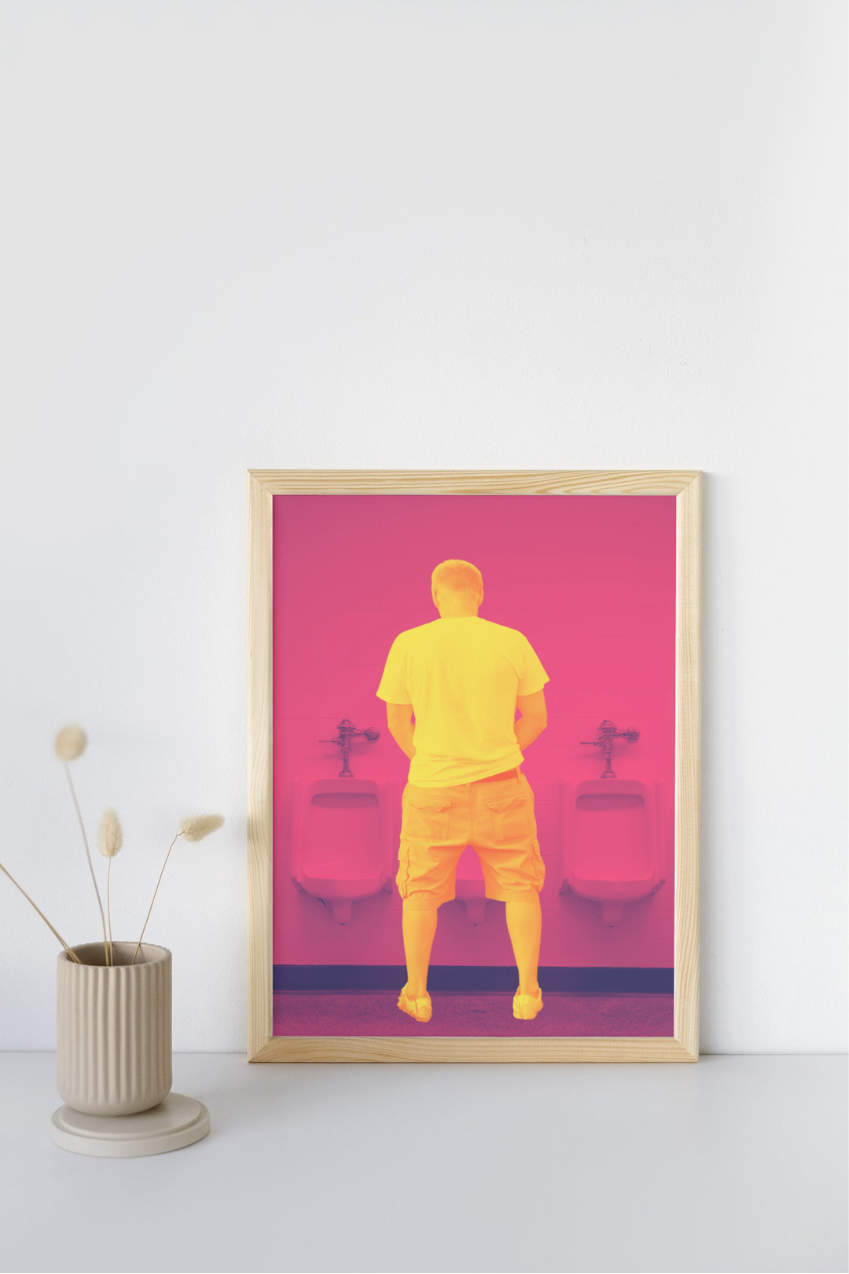 'Middle Urinal' print