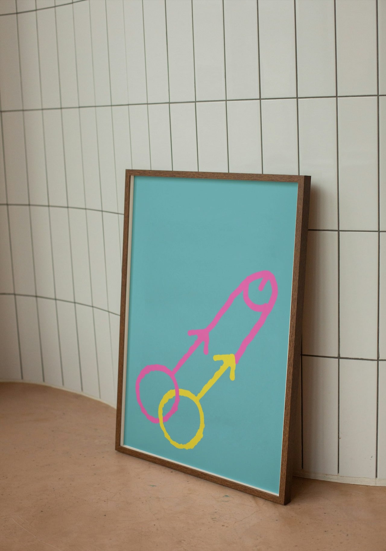 'Penis Graffiti' print